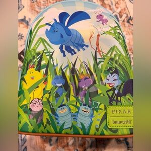 Loungefly Pixar A Bug's Life Backpack - Blue and Green